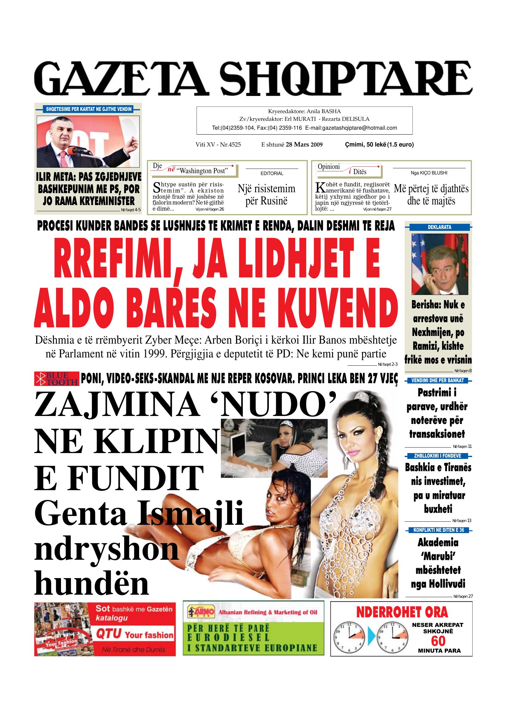 Gazeta Shqiptare 2009-03-28